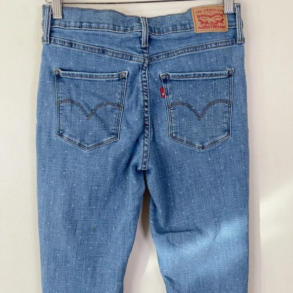 Levi's 311 Shaping Polka Dot Skinny Medium Wash Jeans - Picture 13 of 16